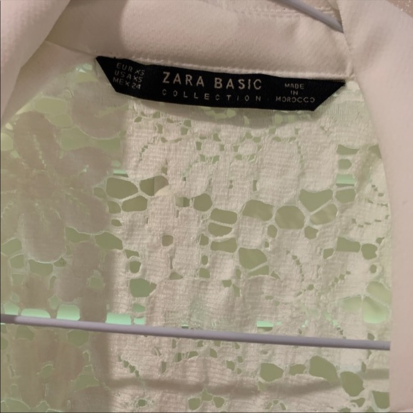 Zara White Vest with Lace Back - Picture 6 of 9